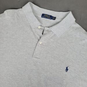 Ralph Lauren Polo Gray Short Sleeve Shirt Pony Logo Men's 2XLT Tall